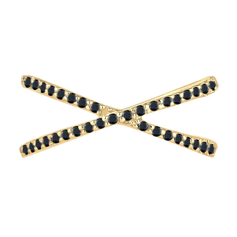 Ring Kreuz | Zirkonia ( Weiß )