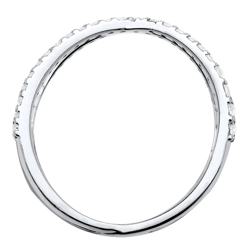 Ring Kreuz | Zirkonia ( Weiß )