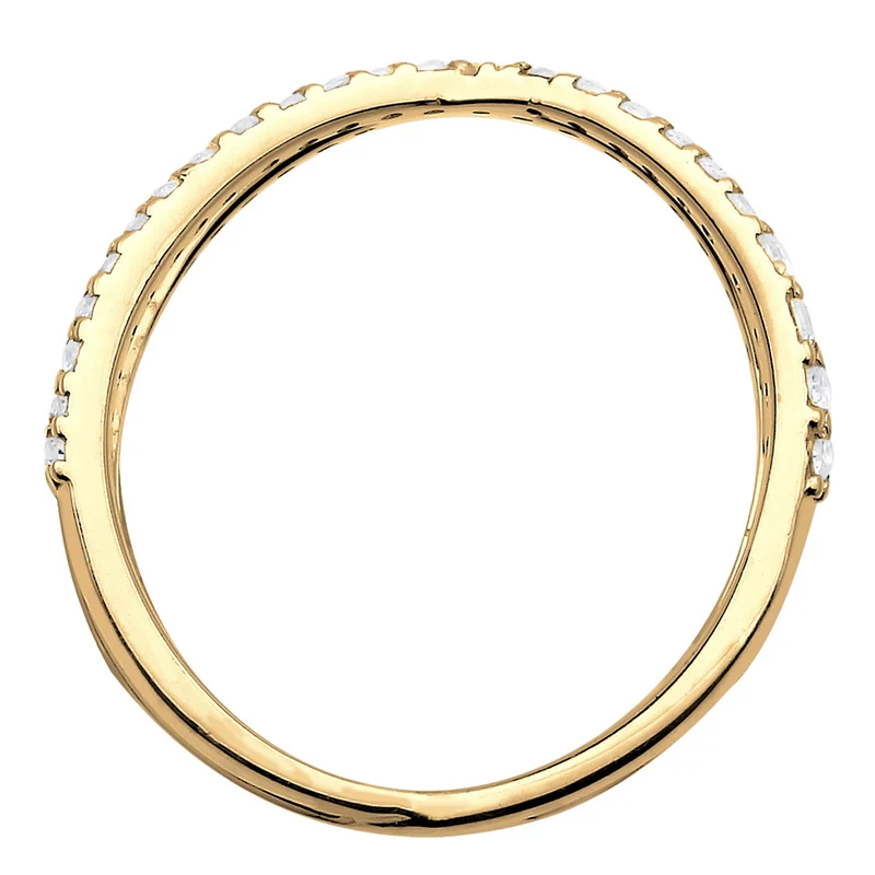 Ring Kreuz | Zirkonia ( Weiß )