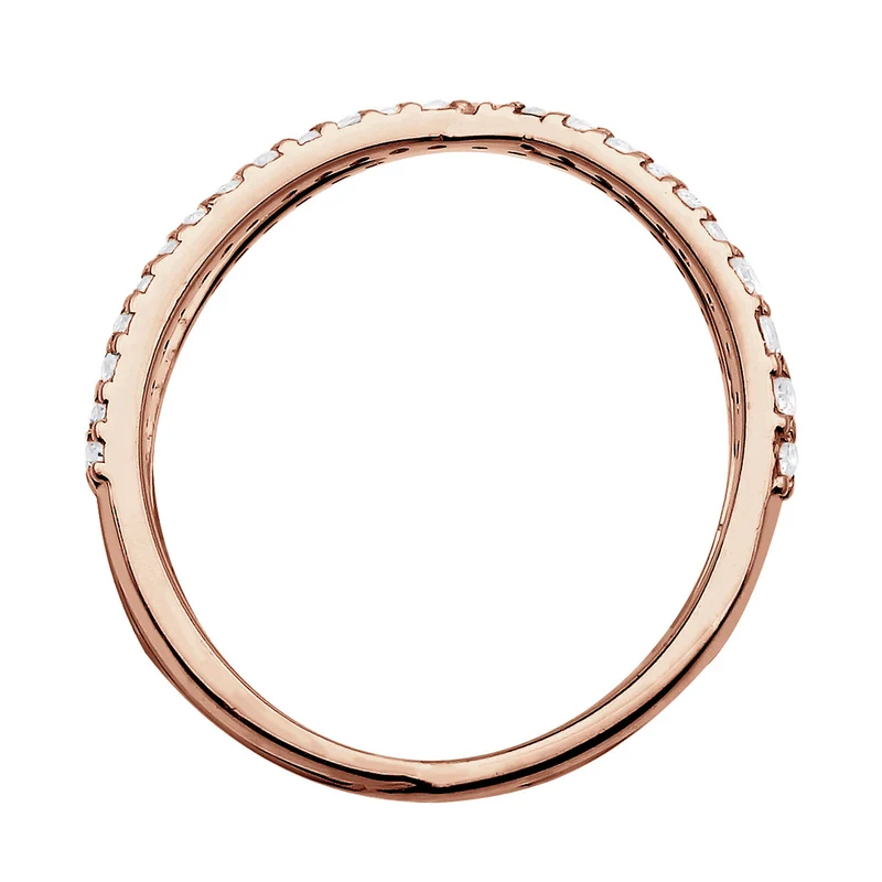 Ring Kreuz | Zirkonia ( Weiß )