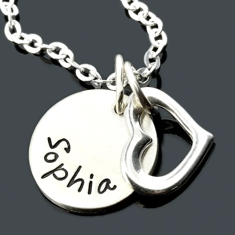 KETTE MIT GRAVUR, NAMENSKETTE, SILBERSCHMUCK