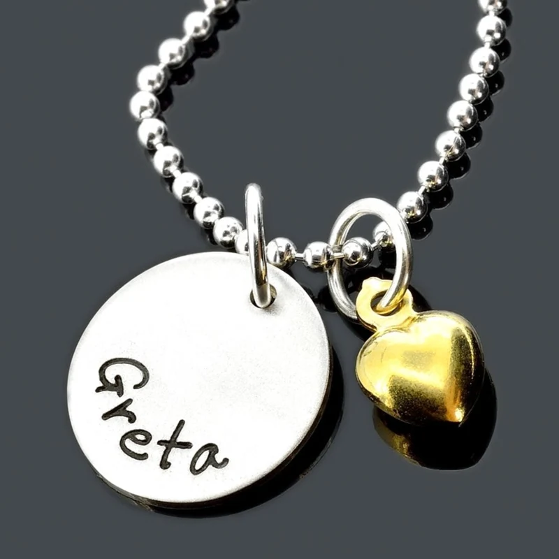 SCHMUCK ONLINE, GRAVURSCHMUCK, KETTE MIT NAMEN, GALWANI