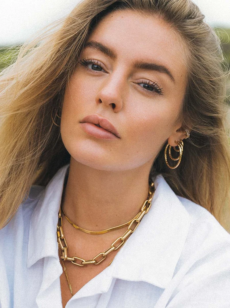 25MM TEXTURED HOOPS MEDIUM OHRRINGE
