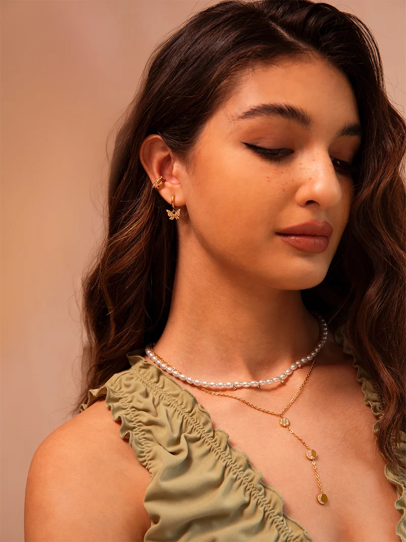 Moon Phase Duo Brilliant Earcuff