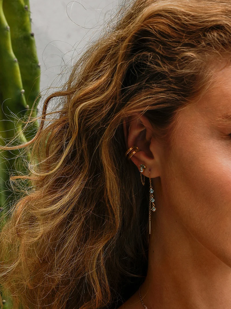 Moon Phase Duo Plain Earcuff