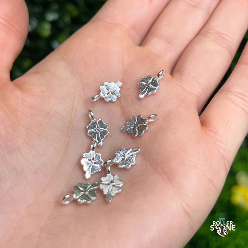 Kleeblatt-Anhänger aus 925er Silber