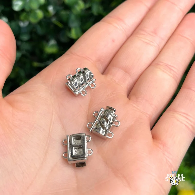 Mehrreihiger Verschluss aus 925er Silber