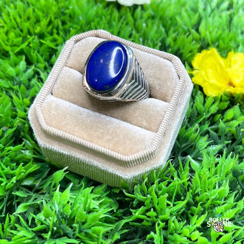 Silberner Kampf-Siegelring aus Lapislazuli Nr. 4
