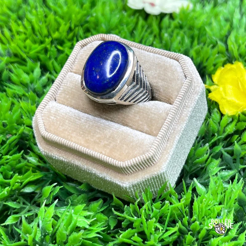 Silberner Kampf-Siegelring aus Lapislazuli Nr. 3