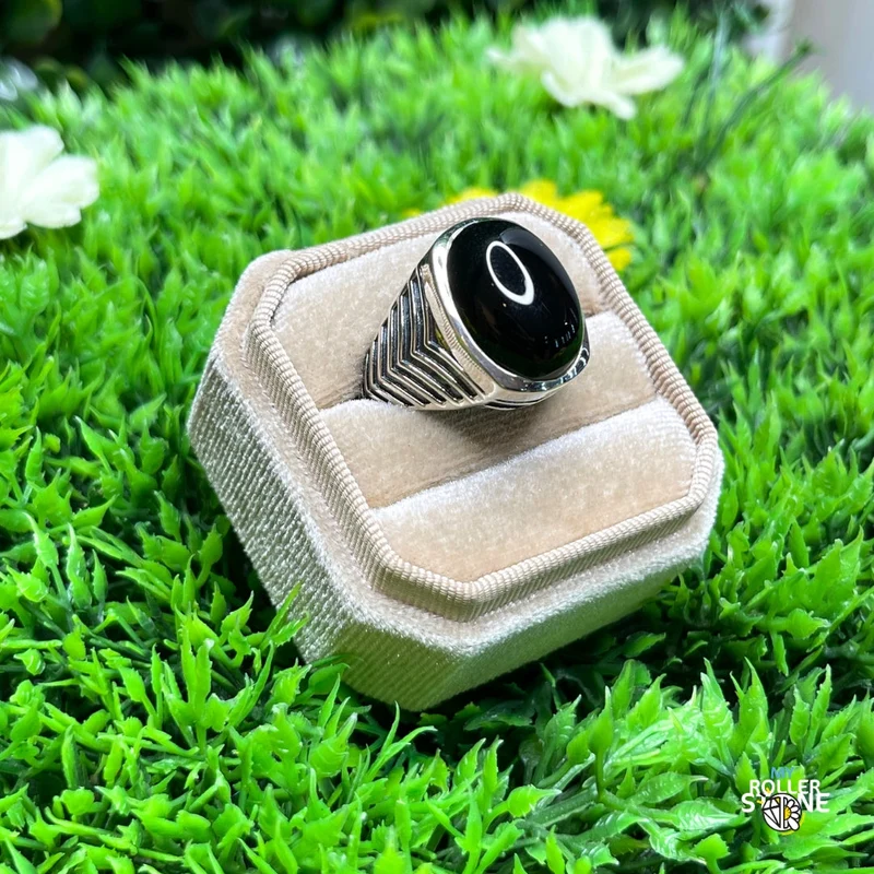 Battle Black Onyx Silber Siegelring