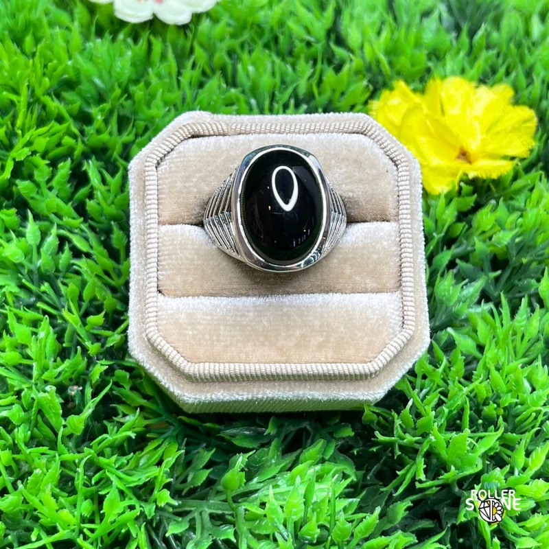 Battle Black Onyx Silber Siegelring