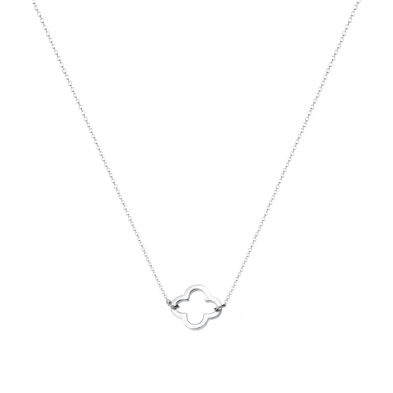 Halskette Kleeblatt Cut-Out