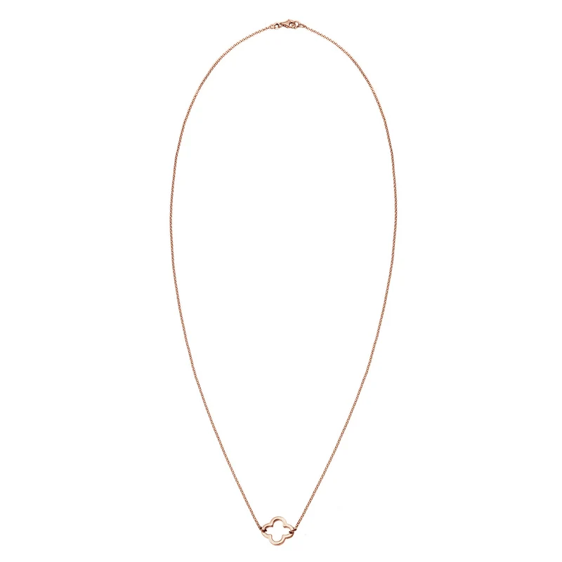 Halskette Kleeblatt Cut-Out