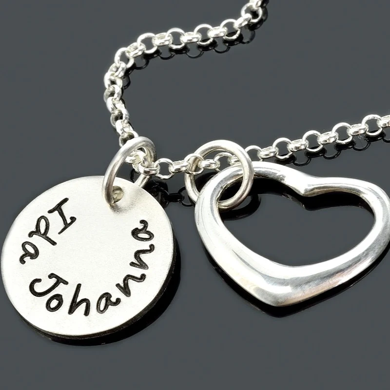 KETTE MIT GRAVUR, SILBERSCHMUCK MIT NAMEN, SCHMUCK ONLINE