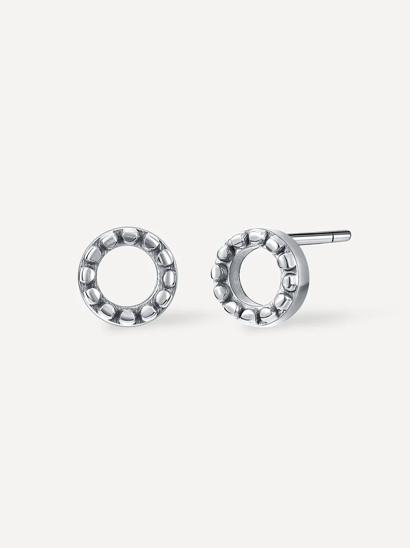 Bubble Round Stud Ohrringe