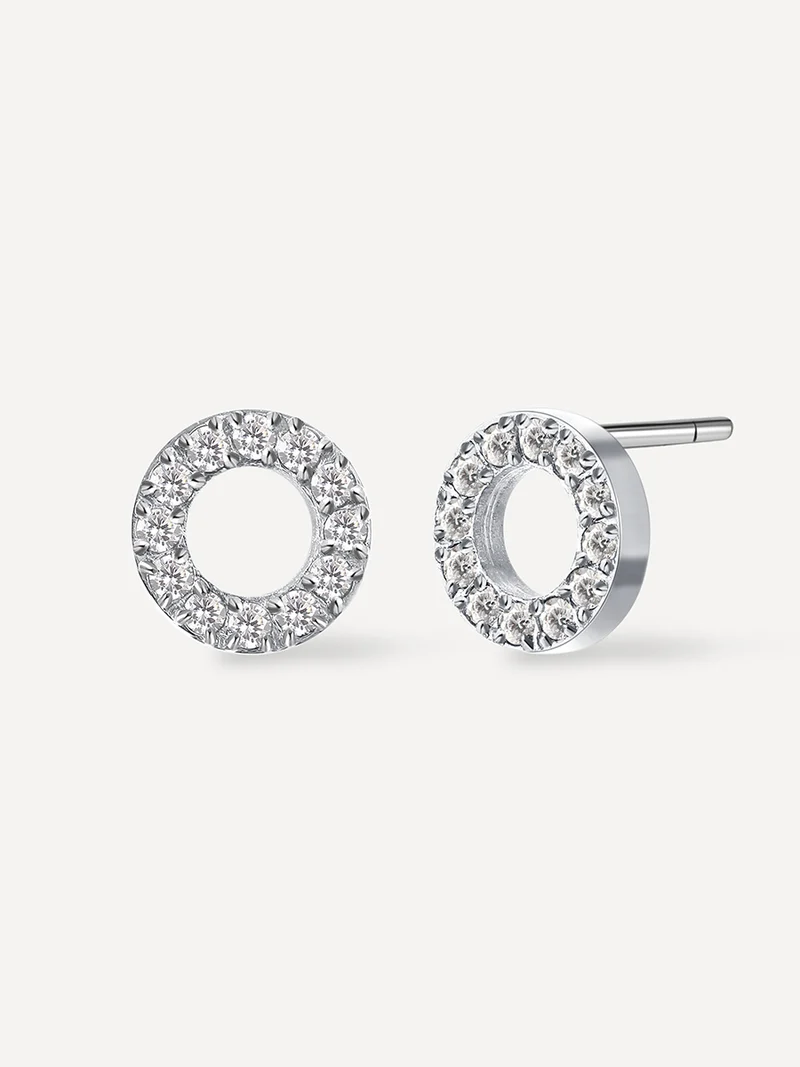 Dazzling Round Stud Ohrringe