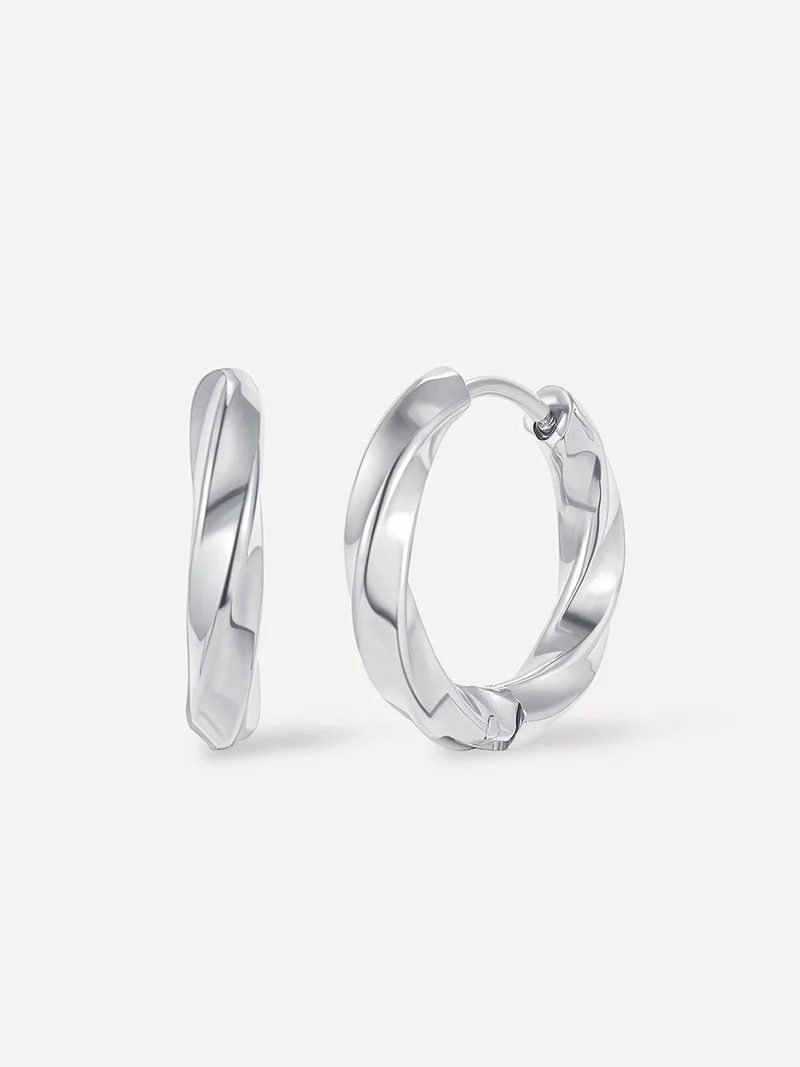 Small Twist Hoop Ohrringe