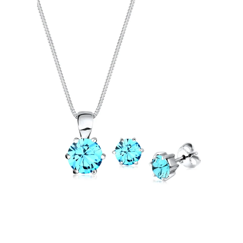 Schmuckset Basic | Mit Kristallen von Swarovski® (Weiß)