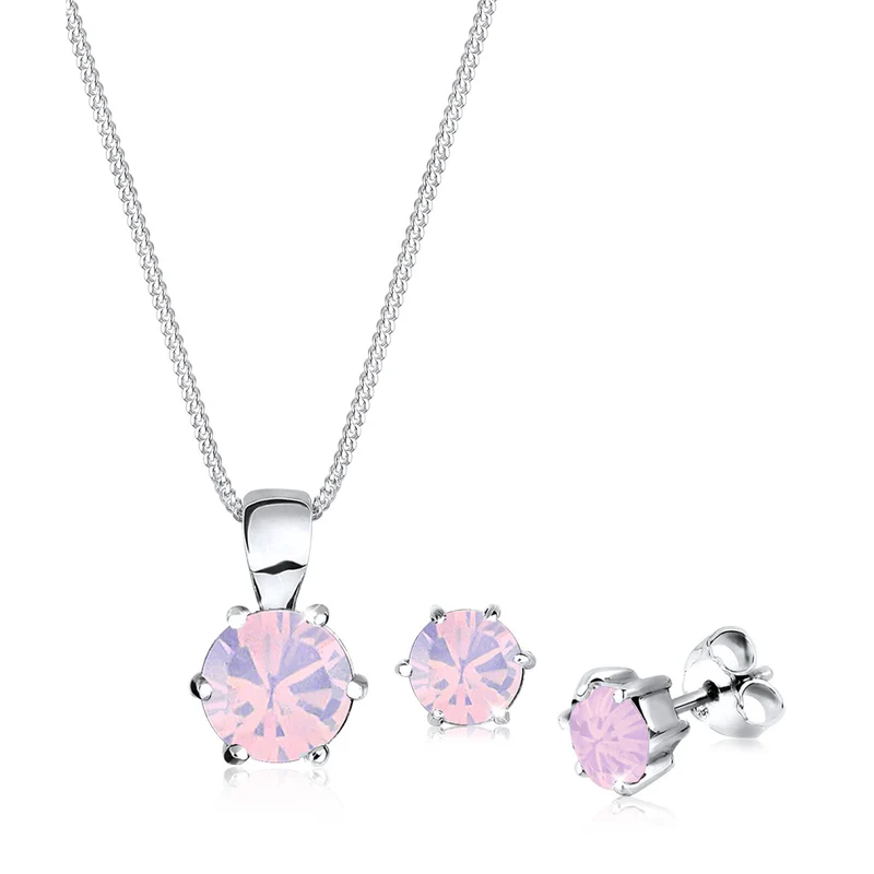Schmuckset Basic | Mit Kristallen von Swarovski® (Weiß)