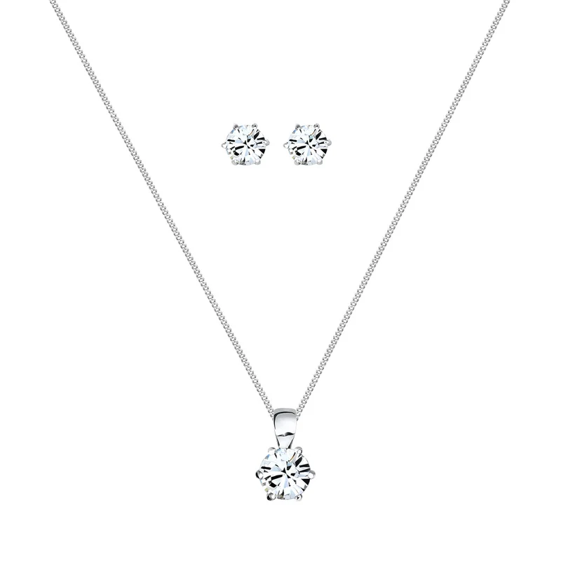 Schmuckset Basic | Mit Kristallen von Swarovski® (Weiß)