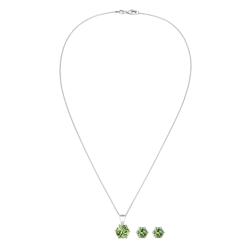 Schmuckset Basic | Mit Kristallen von Swarovski® (Weiß)