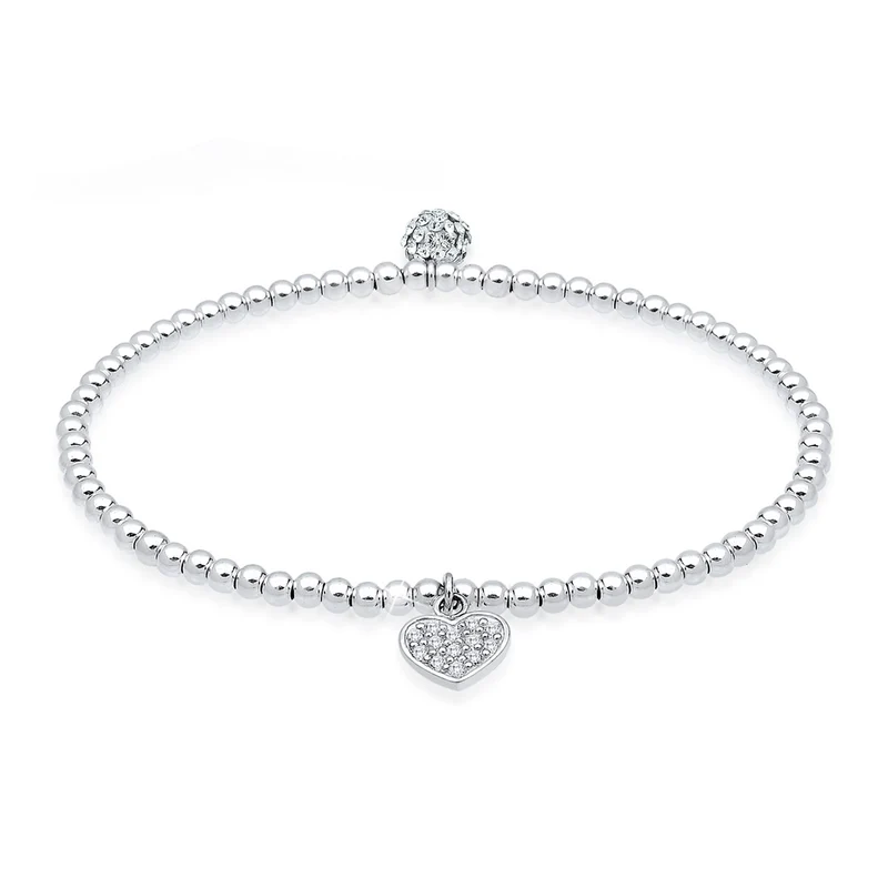 Armband Herz | Kristall ( Weiß )