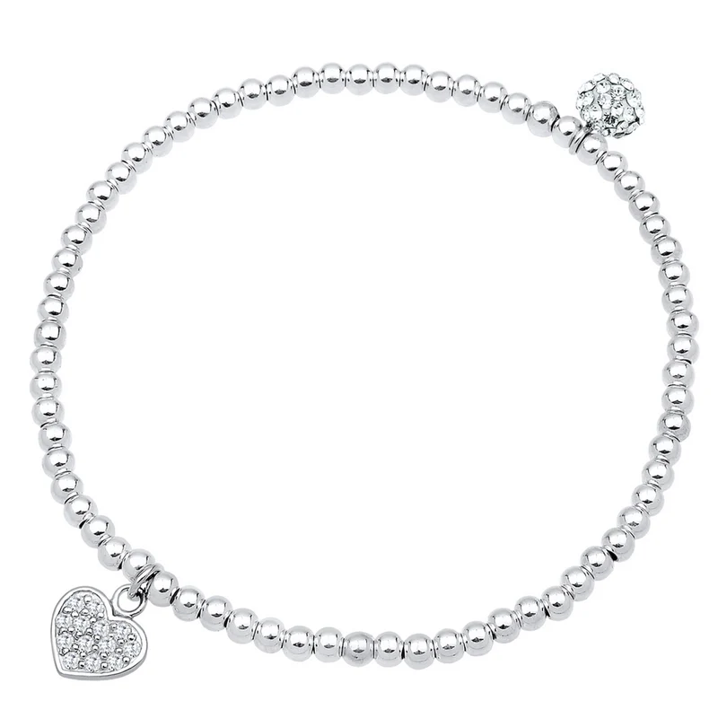 Armband Herz | Kristall ( Weiß )
