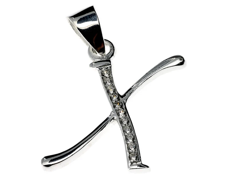 SCHMUCK BUCHSTABE X, SILBERCHARM, ANHÄNGER