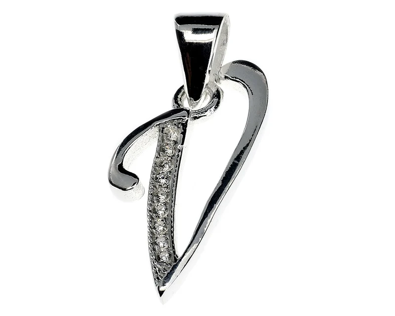 SCHMUCK BUCHSTABE V, SILBERCHARM, ANHÄNGER
