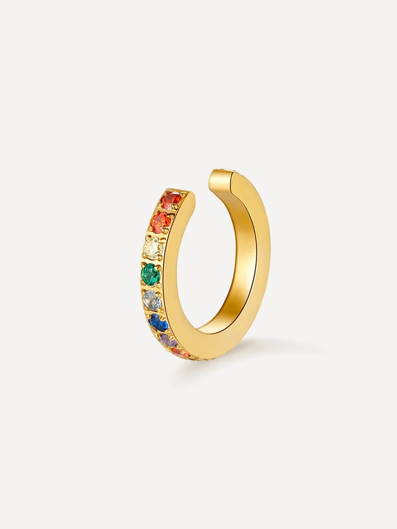 Rainbow Shine Earcuff