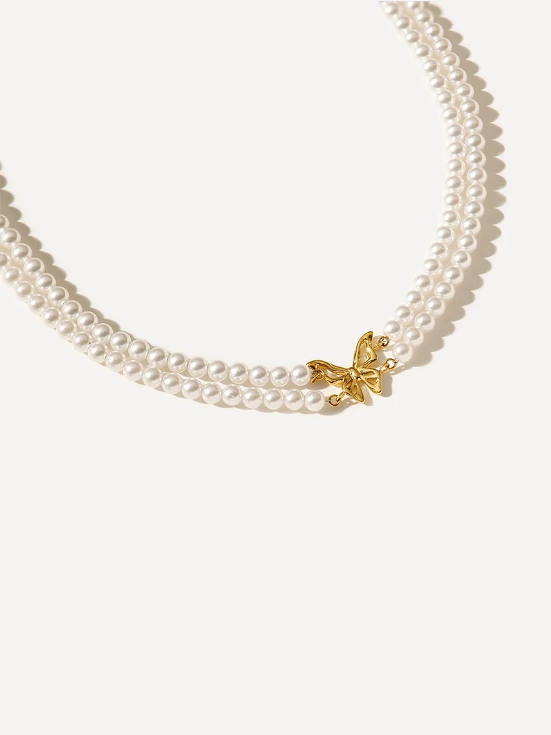Butterfly Pearl Kette