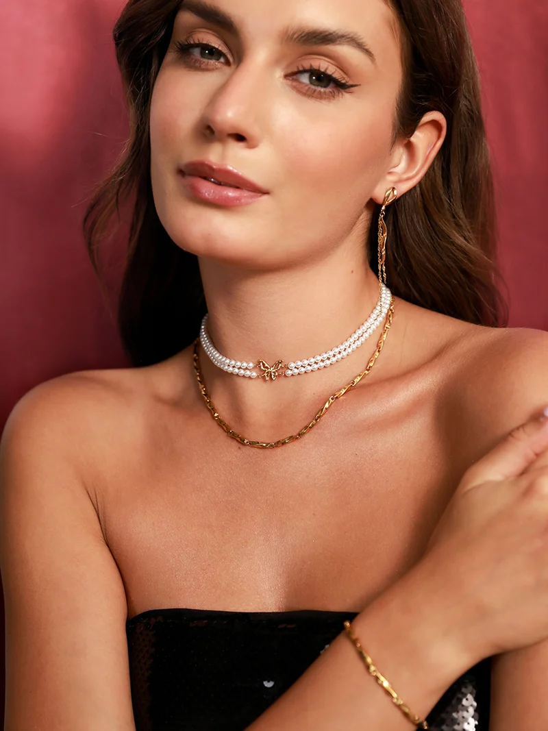 Butterfly Pearl Kette