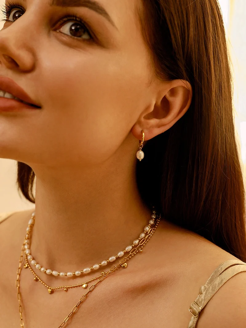Modern Pearl Small Ohrringe
