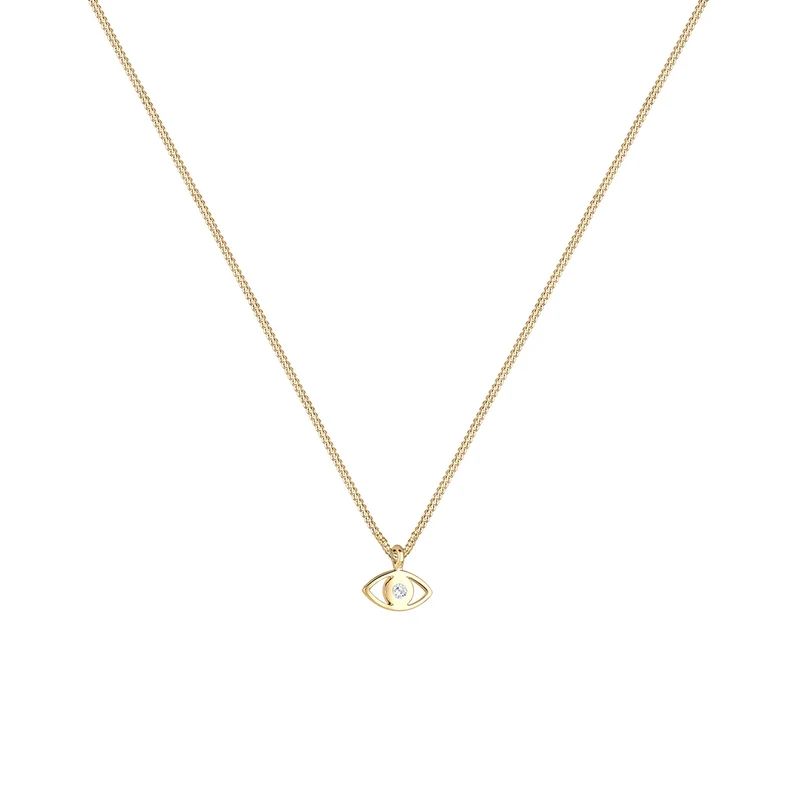 Halskette Evil Eye | Kristall (Blau)