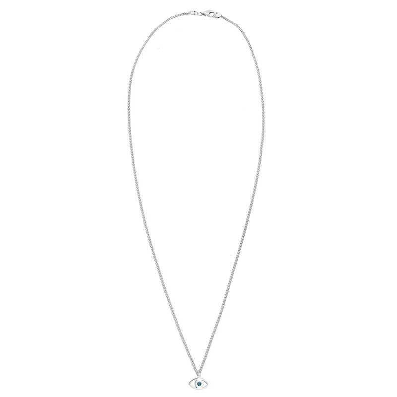 Halskette Evil Eye | Kristall (Blau)