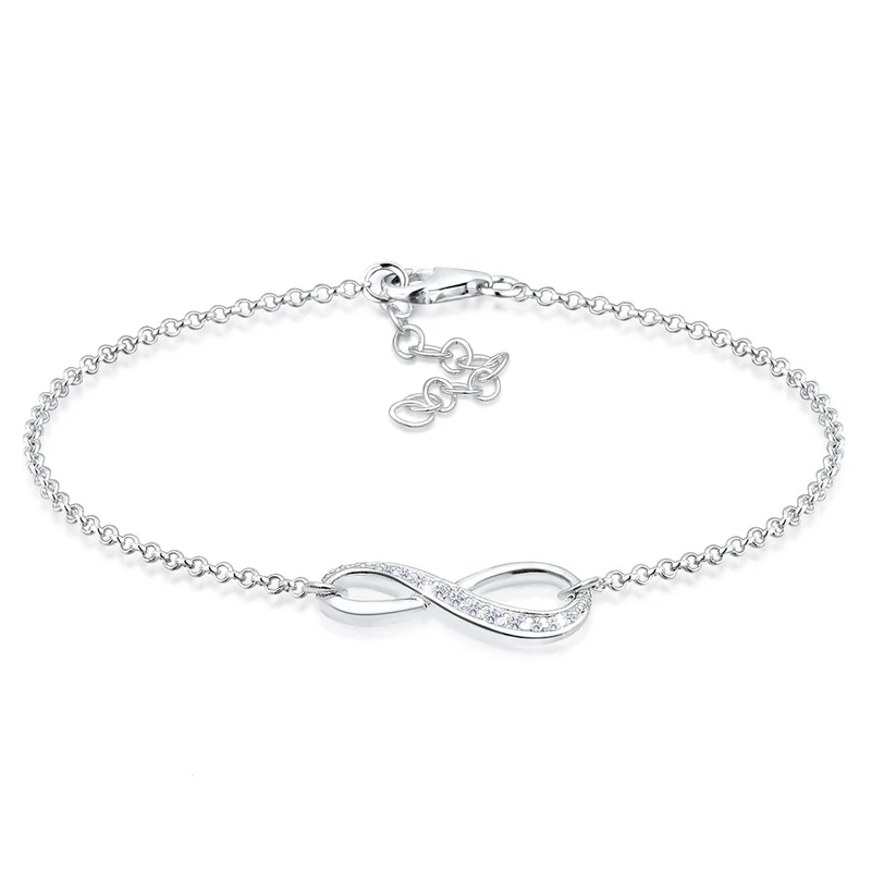 Armband Infinity | Zirkonia ( Weiß )