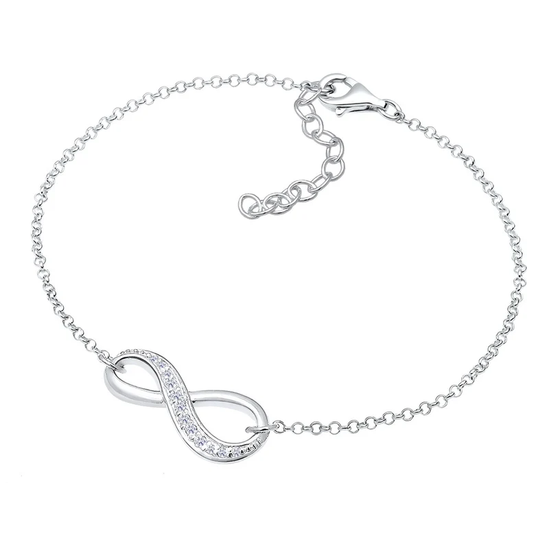 Armband Infinity | Zirkonia ( Weiß )