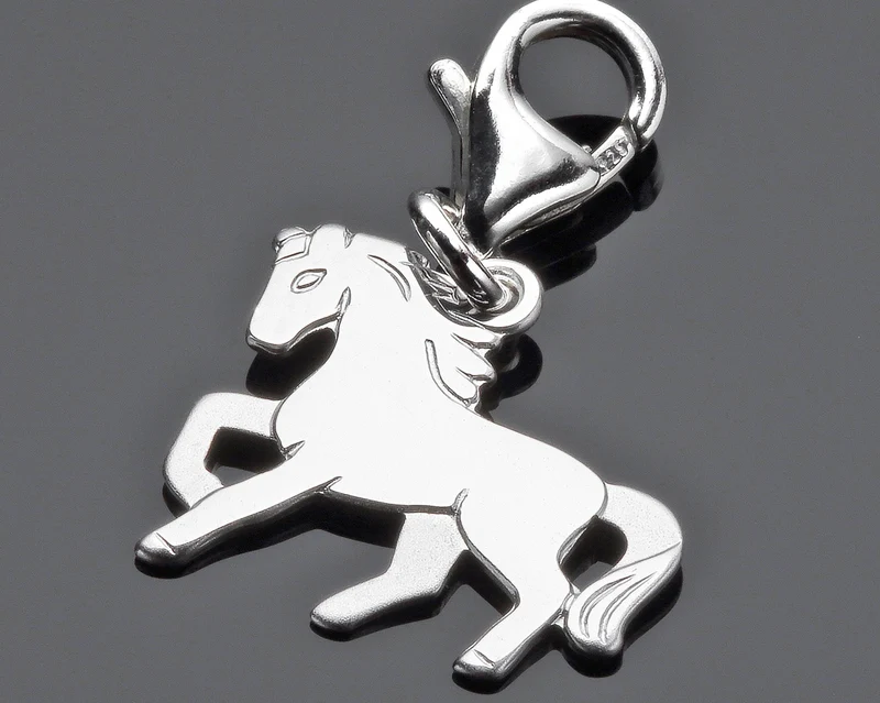 ANHÄNGER MIT PFERD, PFERDE SCHMUCK, SILBERSCHMUCK, PFERDEANHÄNGER