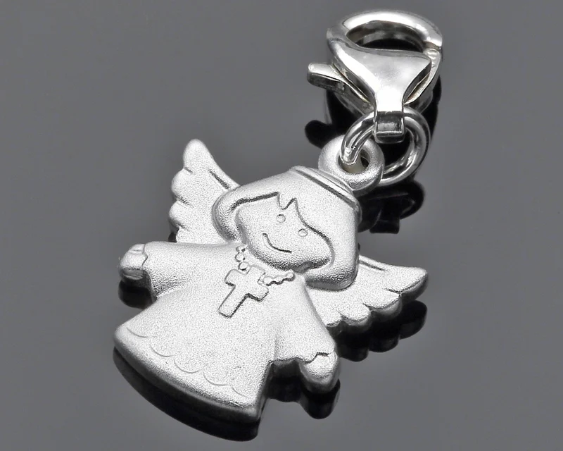 GESCHENK TAUFE, ENGEL ANHÄNGER 925 SILBER CHARM TAUFSCHMUCK