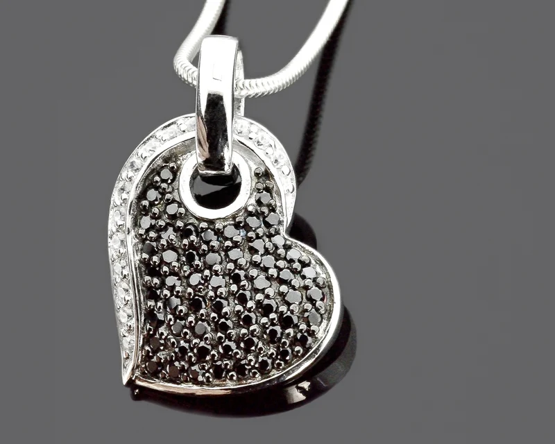 DESIGNERSCHMUCK, SCHMUCK ONLINE, HERZ KETTE SILBER, ZIRKONIA