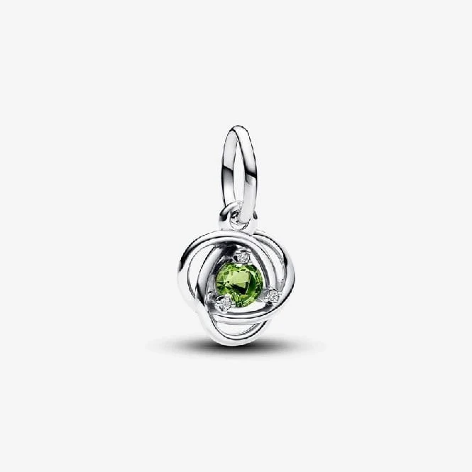 August Birthstone Eternity Circle Dangle Charms