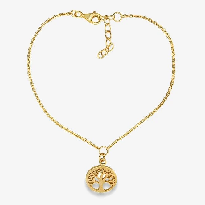 Gold Family Tree Bracelet