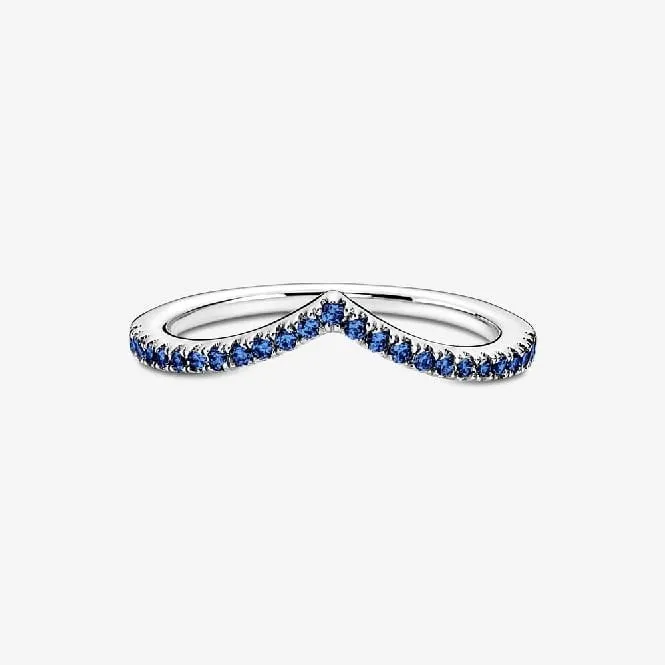 Timeless Wish Sparkling Blue Ring, Size 50