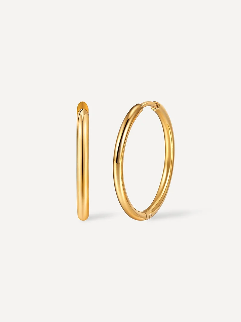 24mm SLIM HOOP MEDIUM OHRRINGE