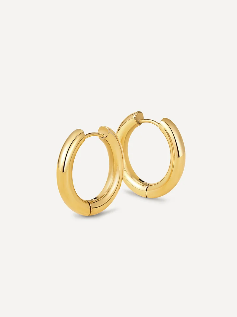 24mm GLOSSY HOOPS Medium Ohrringe