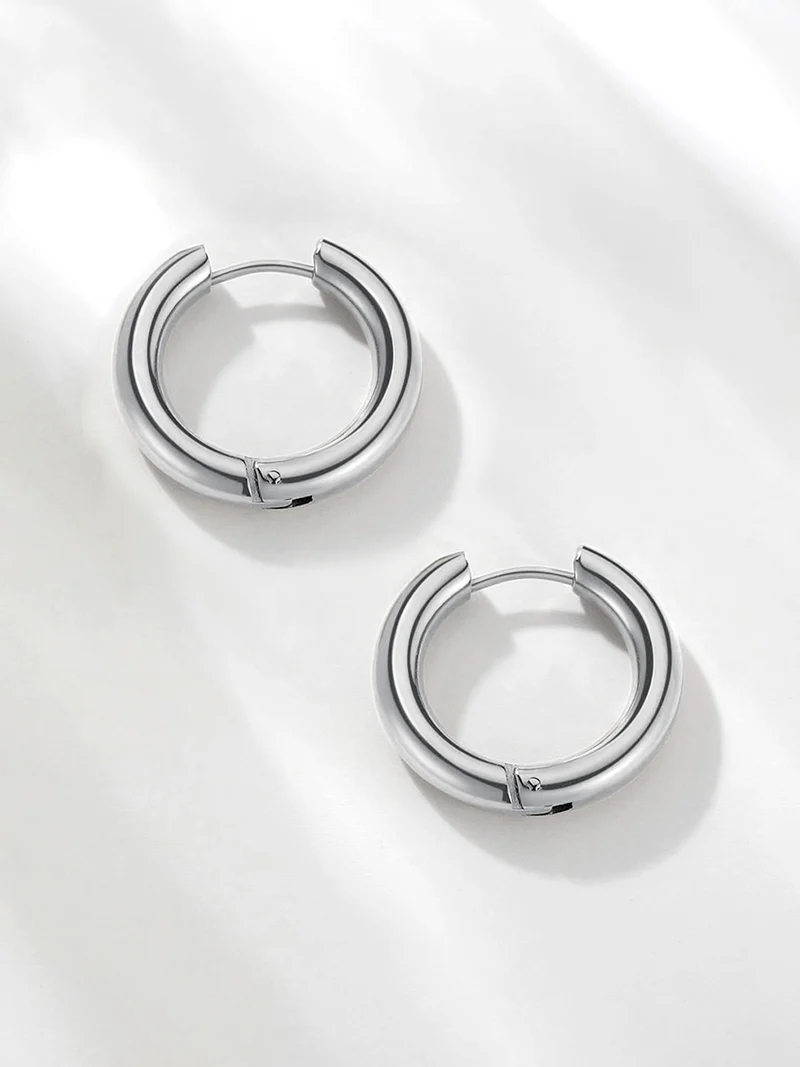24mm GLOSSY HOOPS Medium Ohrringe