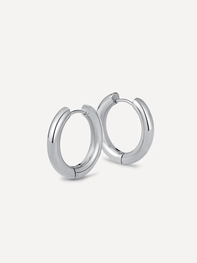 24mm GLOSSY HOOPS Medium Ohrringe