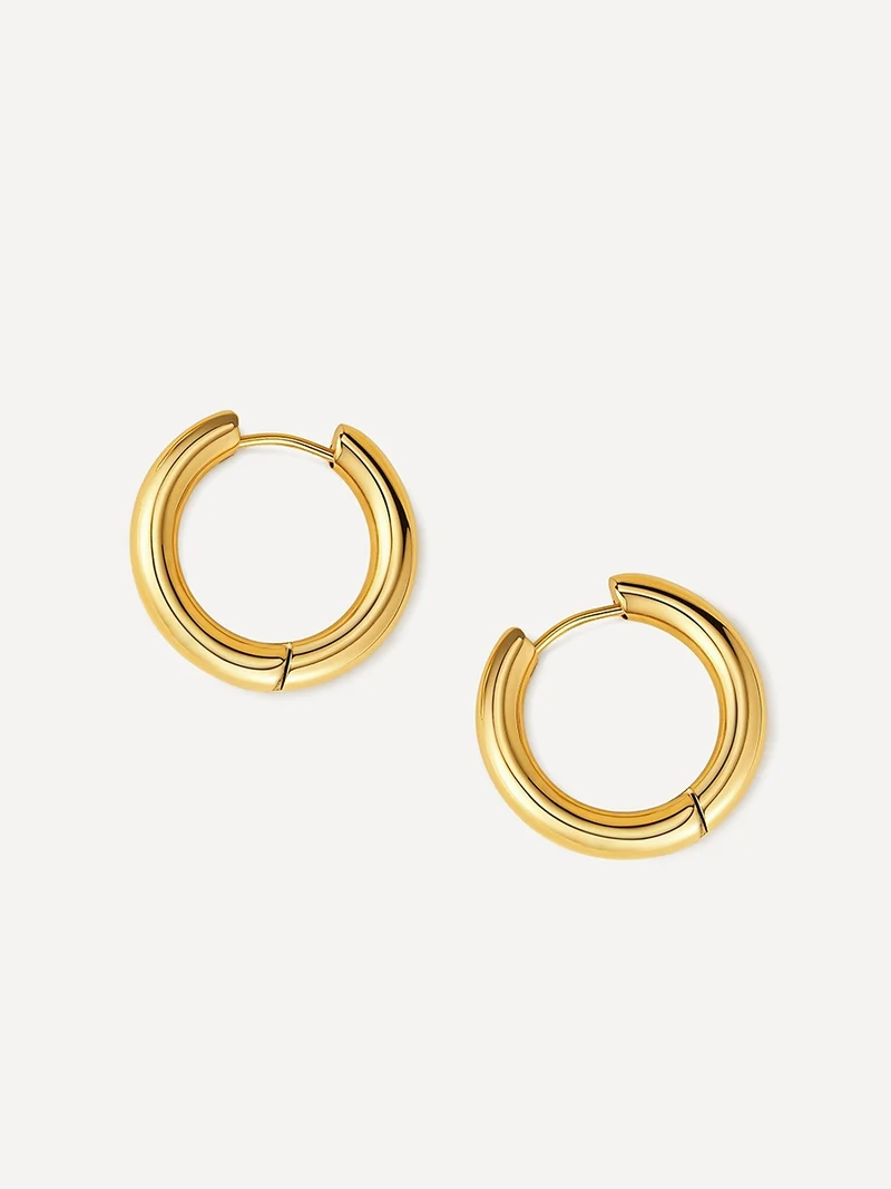 24mm GLOSSY HOOPS Medium Ohrringe