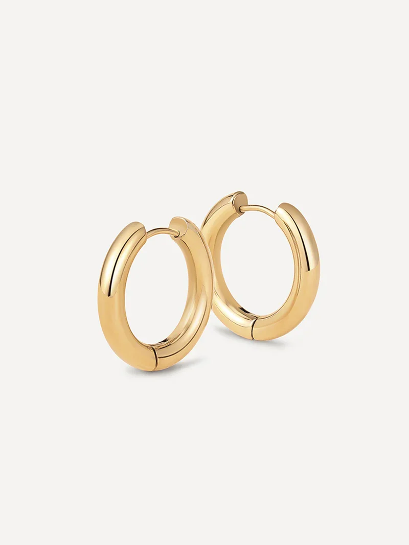 24mm GLOSSY HOOPS Medium Ohrringe