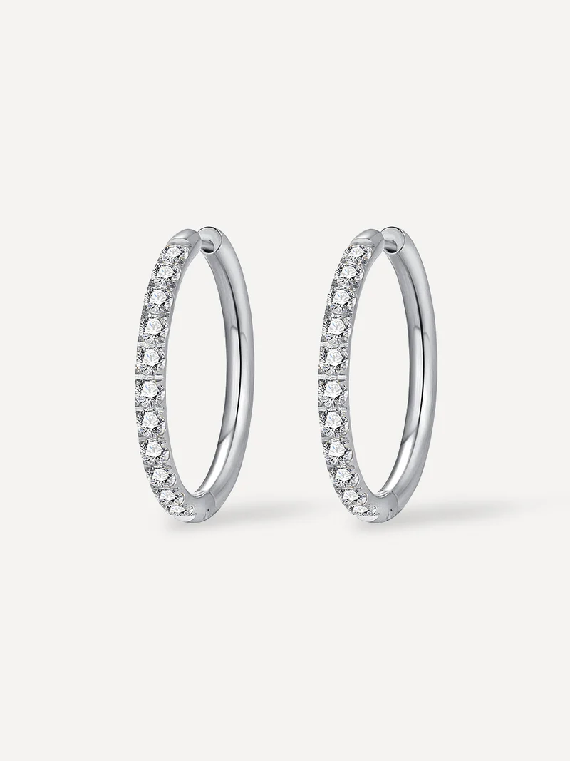 CRYSTALIZED SHINE HOOP LARGE Ohrringe
